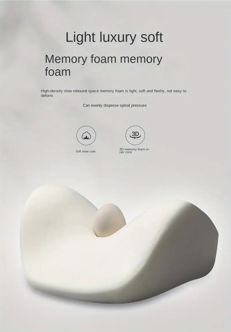 Lumbar and Neck Support Memory Foam Cushions