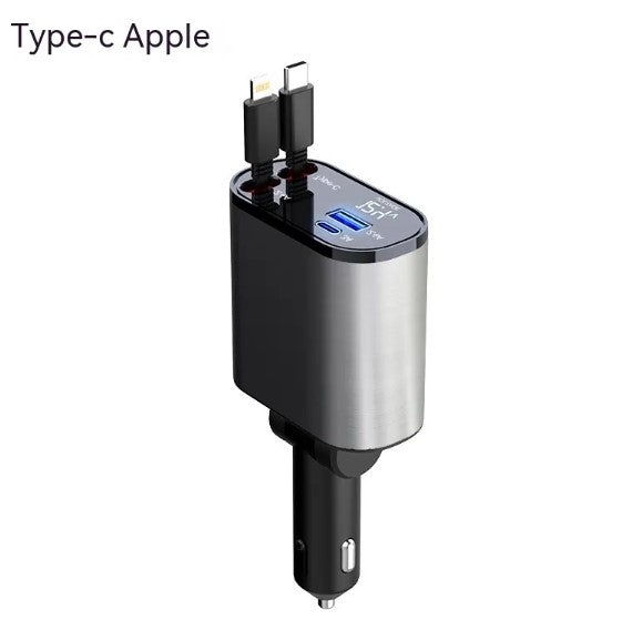 4 in 1 retractable car charger