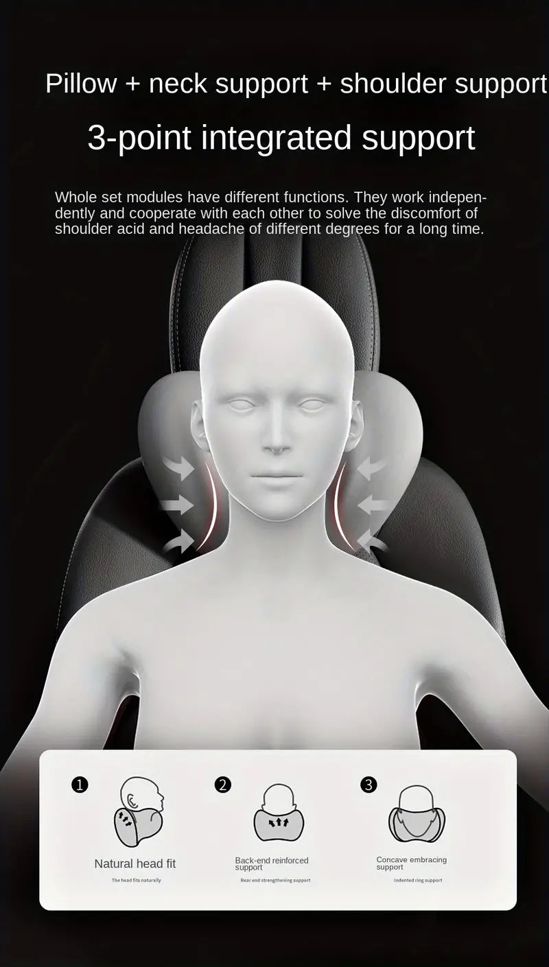 Lumbar and Neck Support Memory Foam Cushions