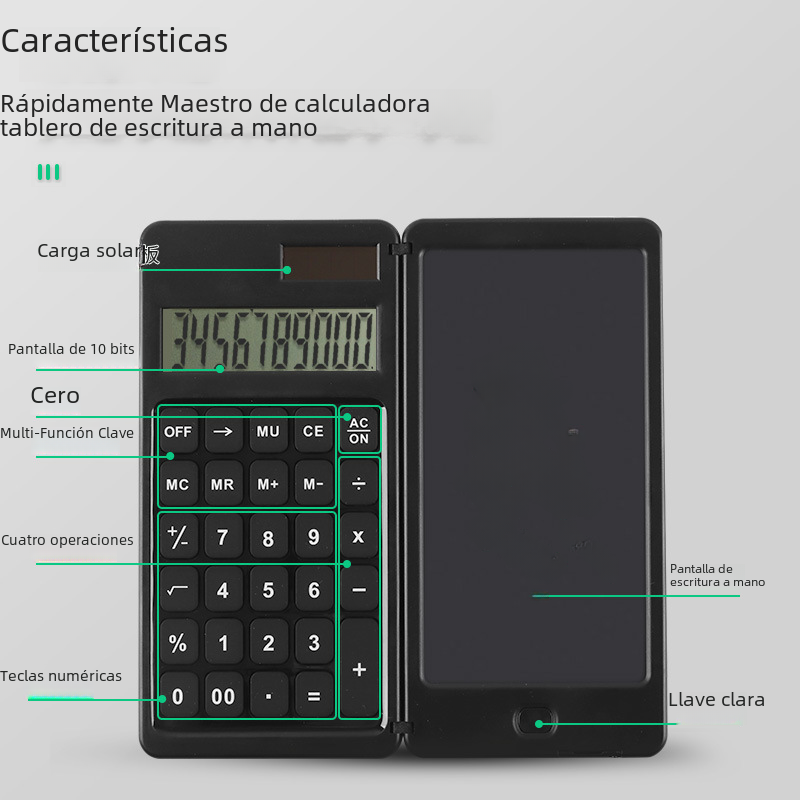 Creative Solar-Powered Student Calculator Notebook