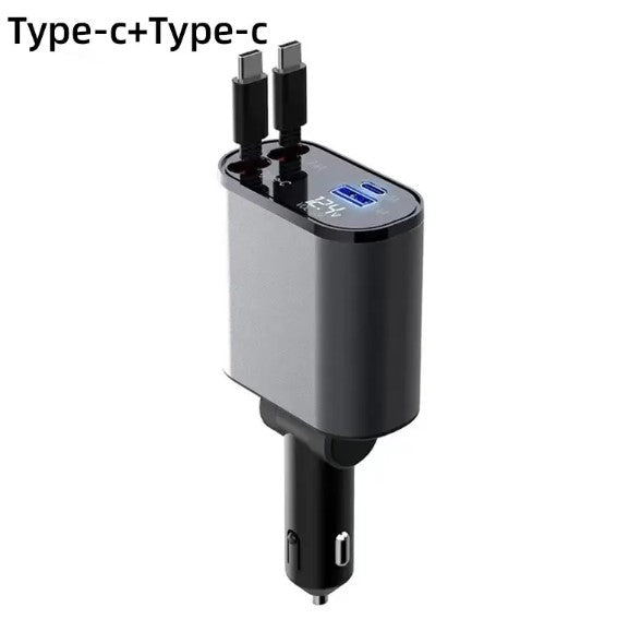 4 in 1 retractable car charger